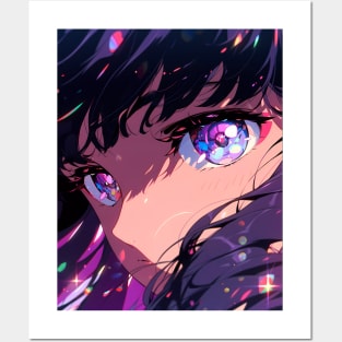 Anime Eyes - Radiant - AI Posters and Art